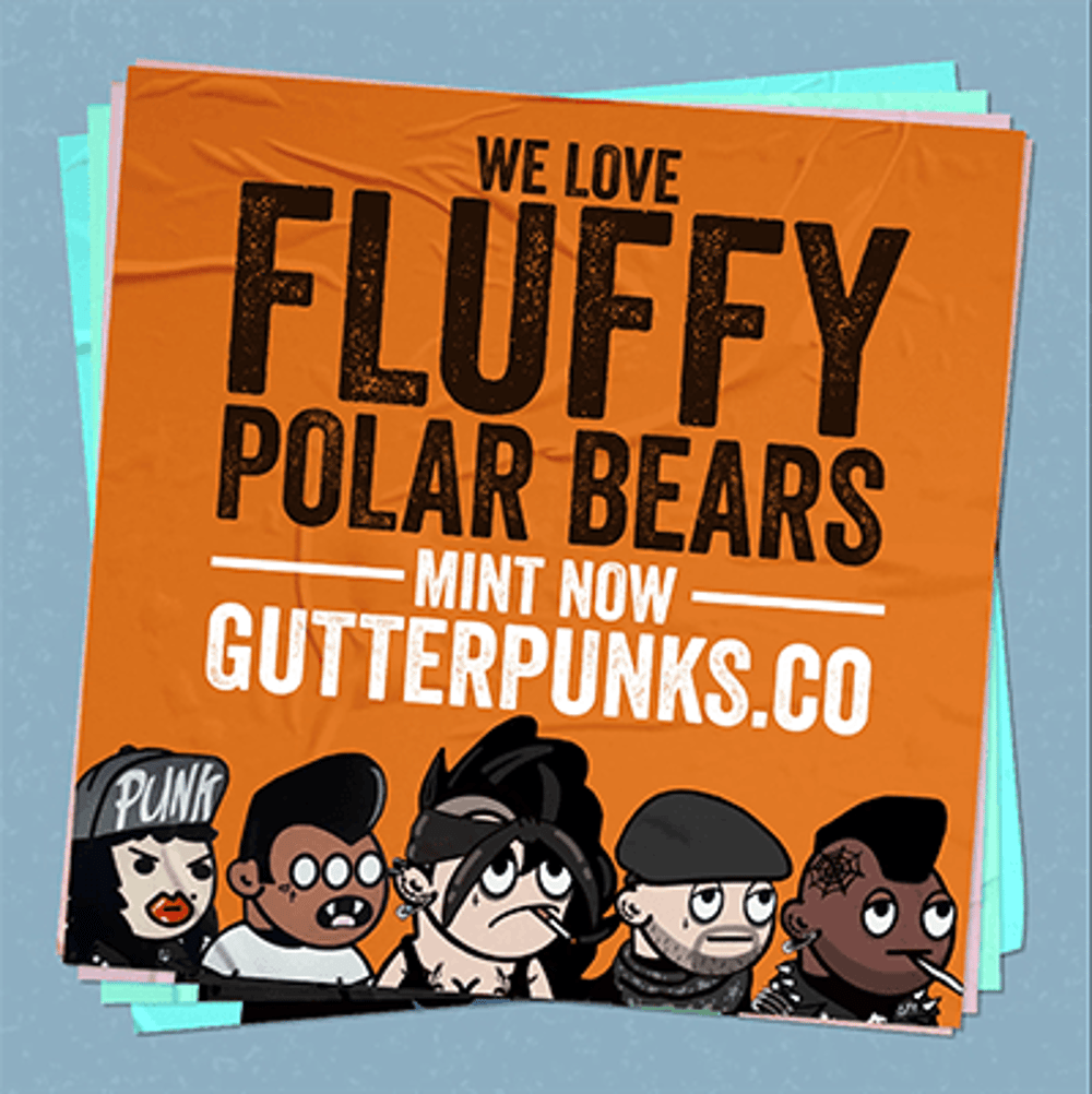 Gutter Punks Flyer - Fluffy Polar Bears