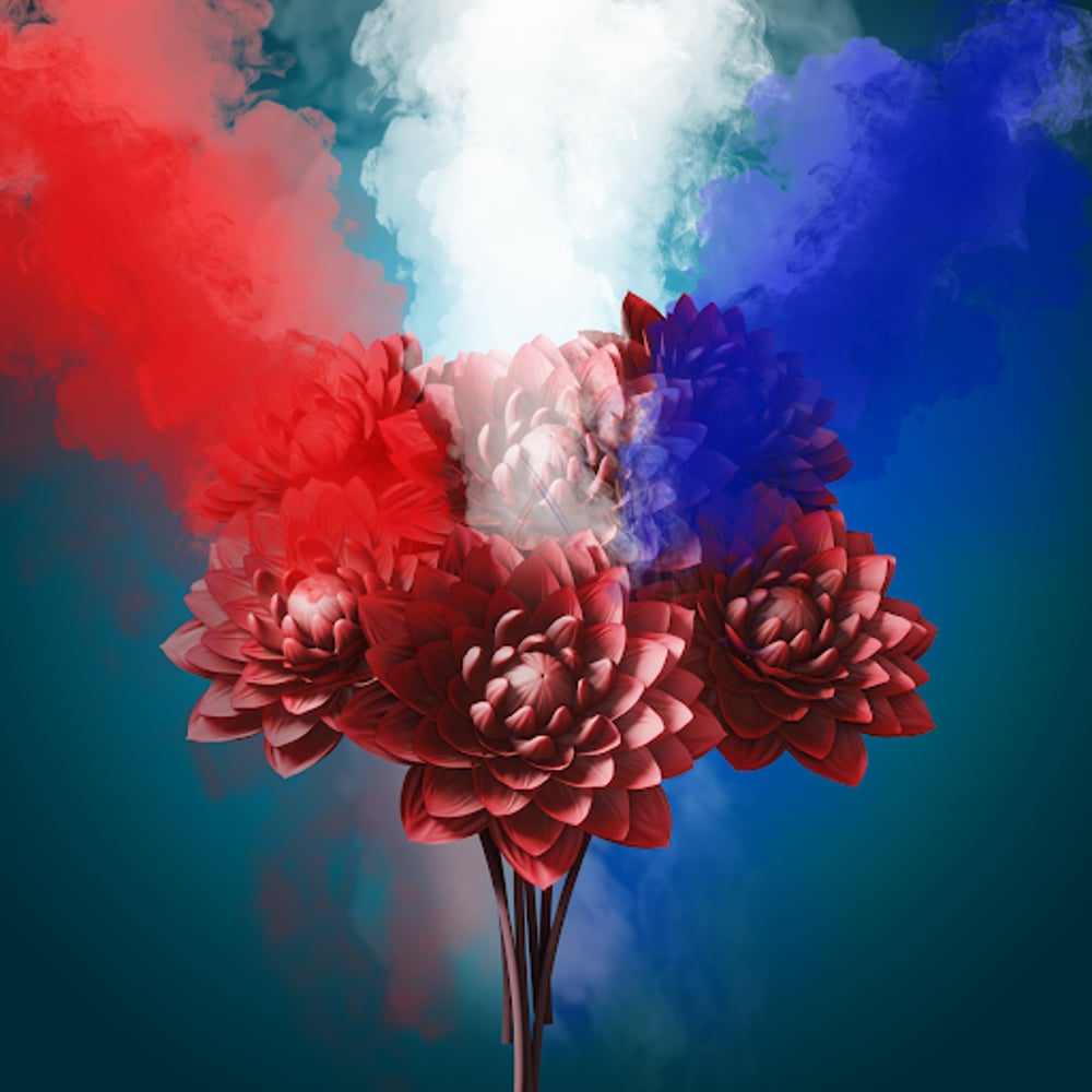 Red, White, and Blue Independence Day Bouquet