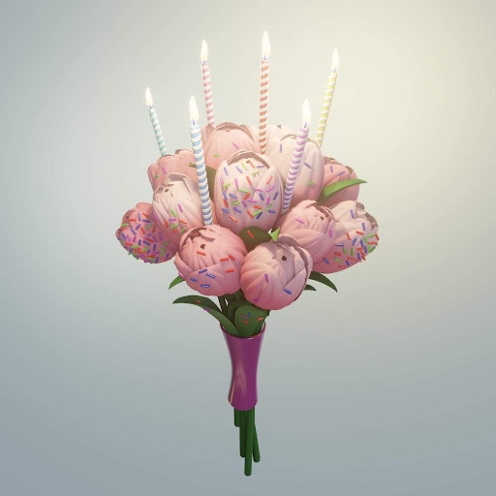 Pink Birthday Celebration Bouquet