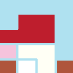Icy penguin blocks logo