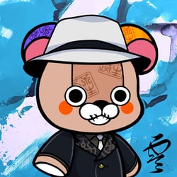 Calligraphy Art Bear