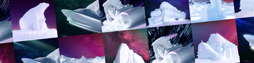 Ischgl NFT Shapes in White 2023