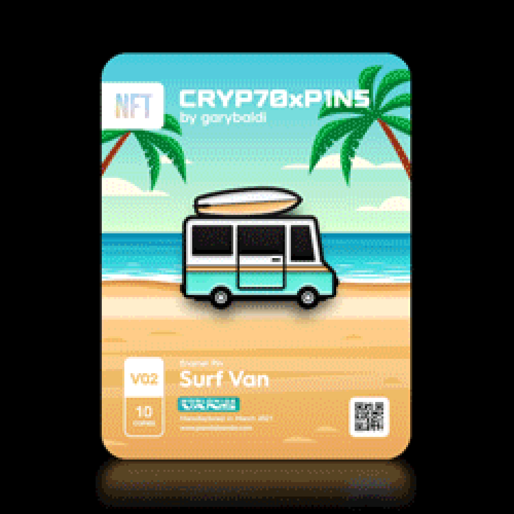 CRYPTOxPINS #V02 Surf Van