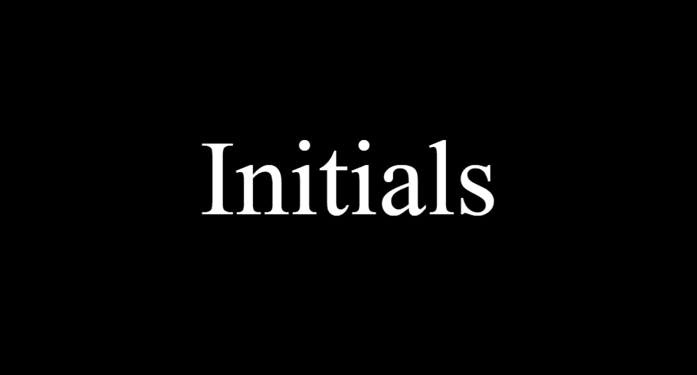 Initials (for All)