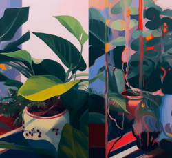 Verdant Fragments: A Flourishing Mosaic