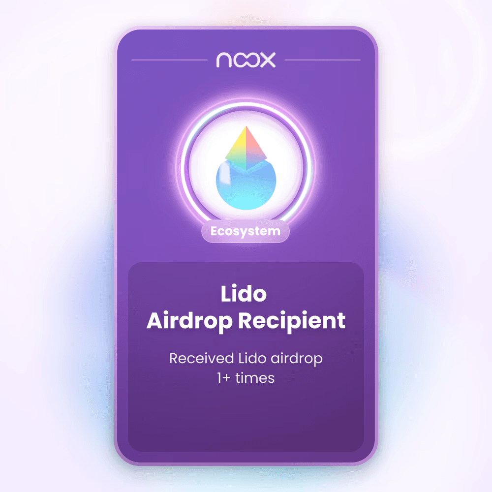 Noox : Lido Airdrop Recipient