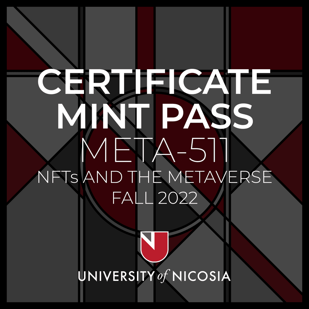 META-511 - Certificate Mint Pass - Fall 2022 #1/840