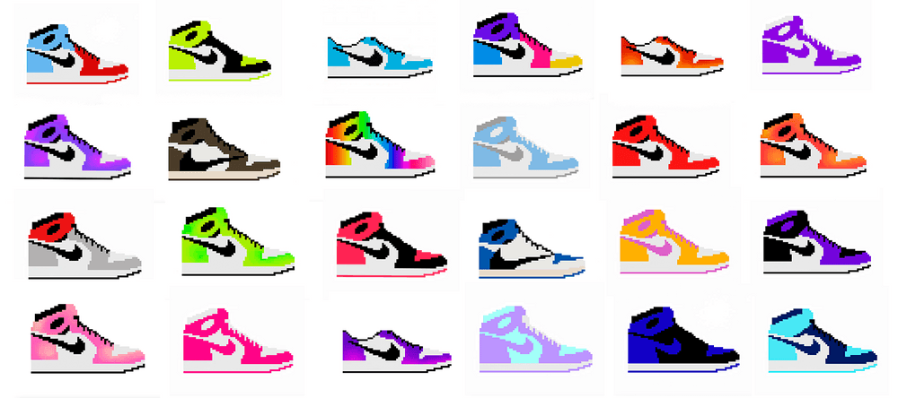 Pixel Air Jordans 1
