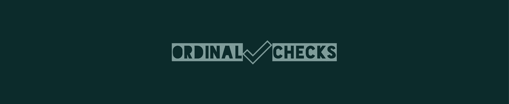 Ordinal Checks