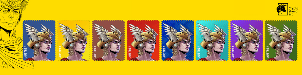 Crypto stamp art