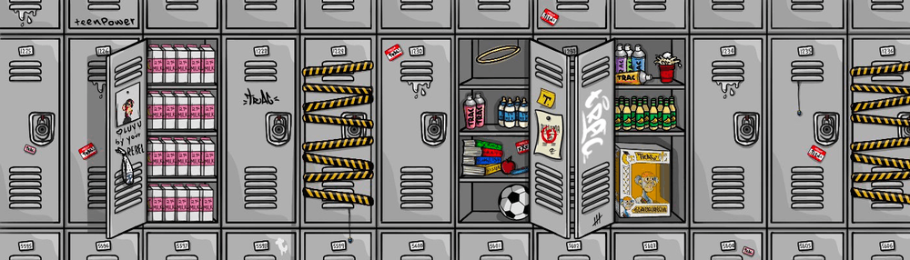 Teen Rebel Ape Club - Lockers & Backpacks