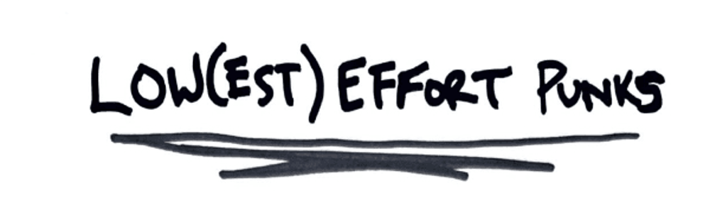 Iow(est) effort punks nft