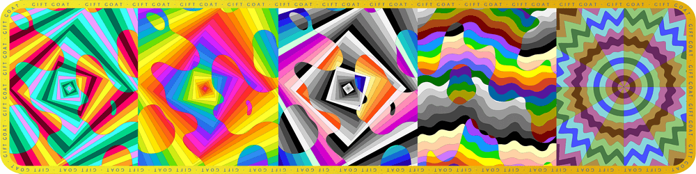 VeeFriends Gift Goat x Jen Stark: Radial Infinity