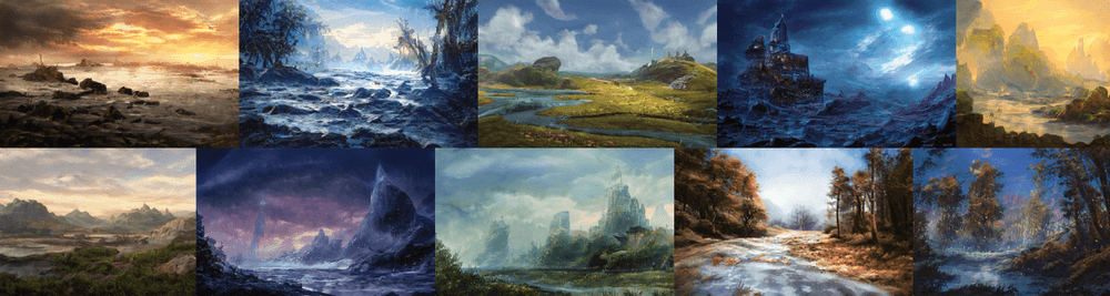 Animated AI Landscapes
