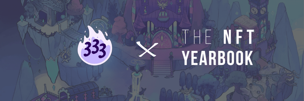The Limited Edition 333 cover of the NFT Yearbook: Mintpass