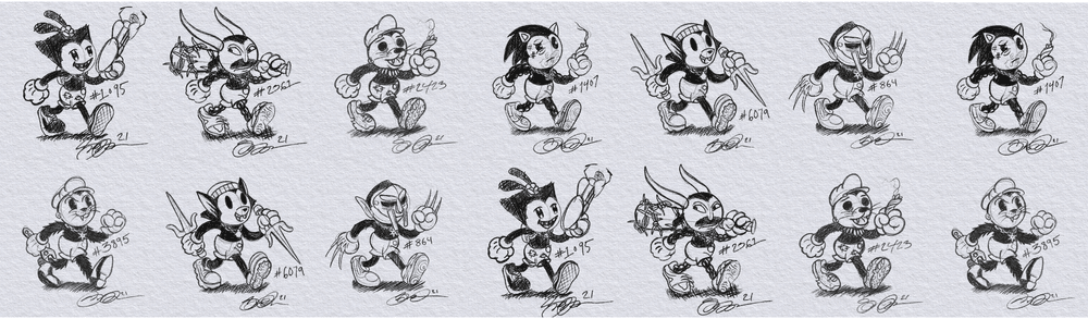 Cryptoon Goonz Sketches