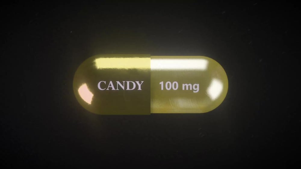 Yellow Candy Pill