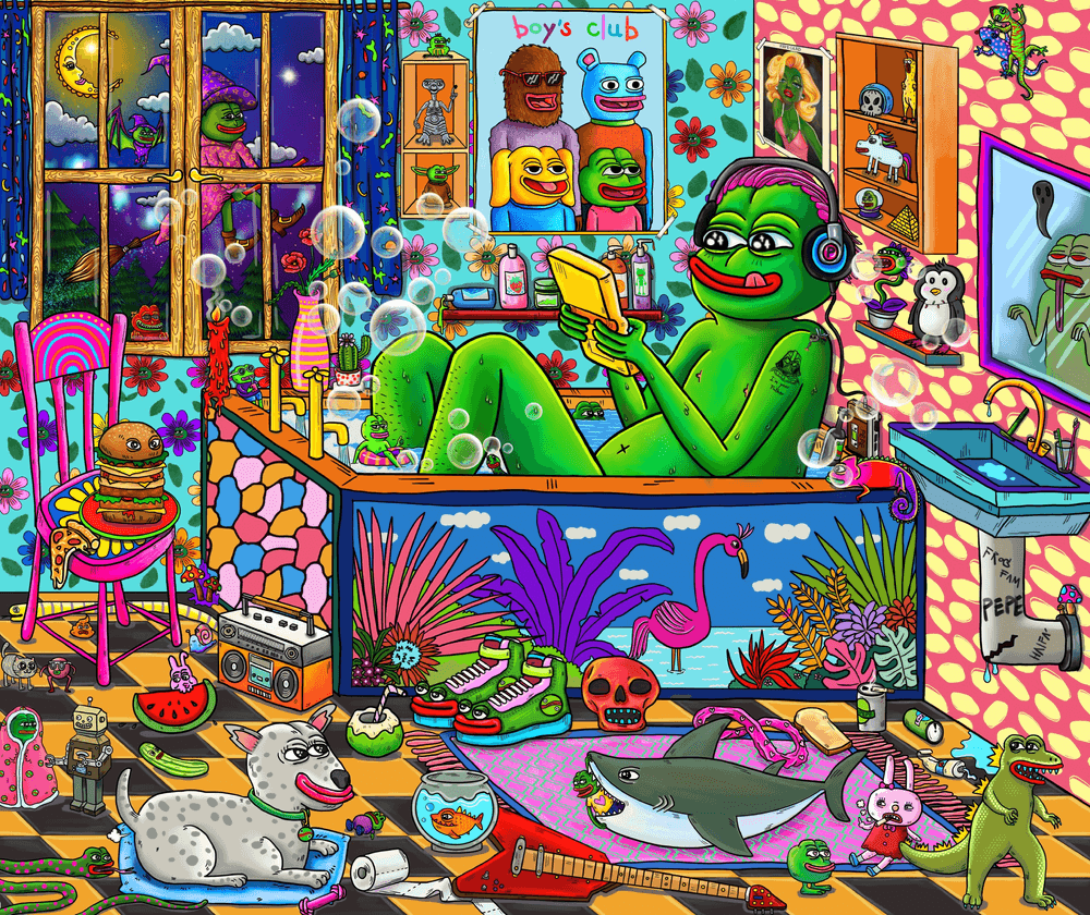 RPBC Rare Pepe Bath Club