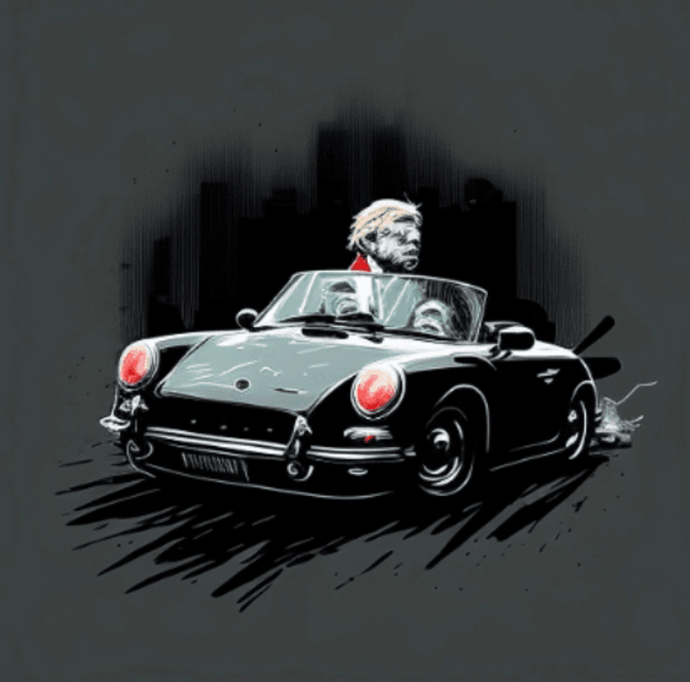 Trumps Porsche by Banksy V2