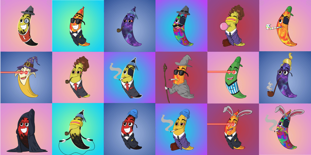 Fancy Fruit Fanclub Bananas
