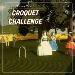 Winslow Homer's Croquet Challenge by Mitchell F. Chan