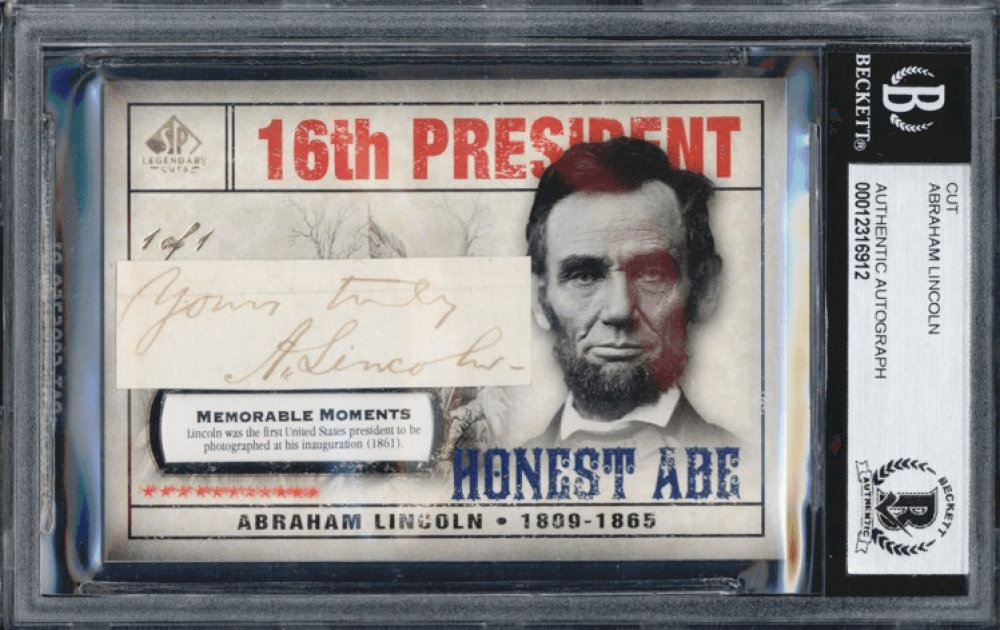 Abraham Lincoln Digital Trading Cards