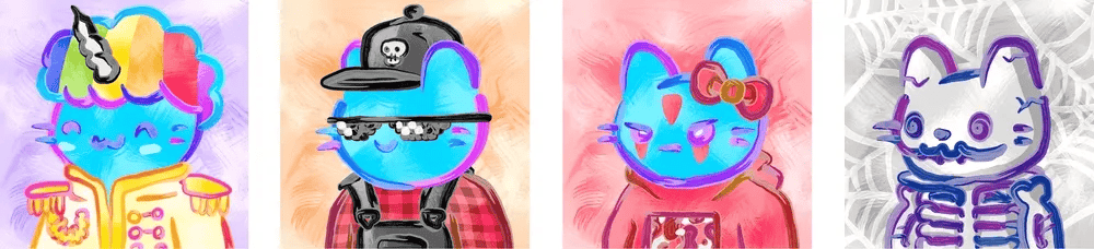 Cool Cats Hand Painted