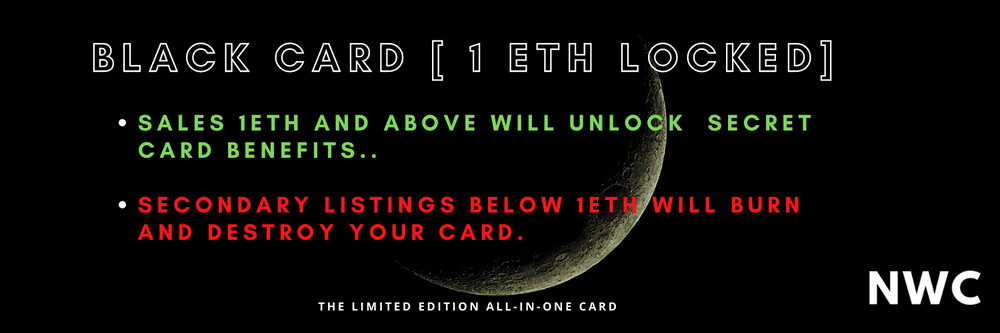 New World Card Black Card
