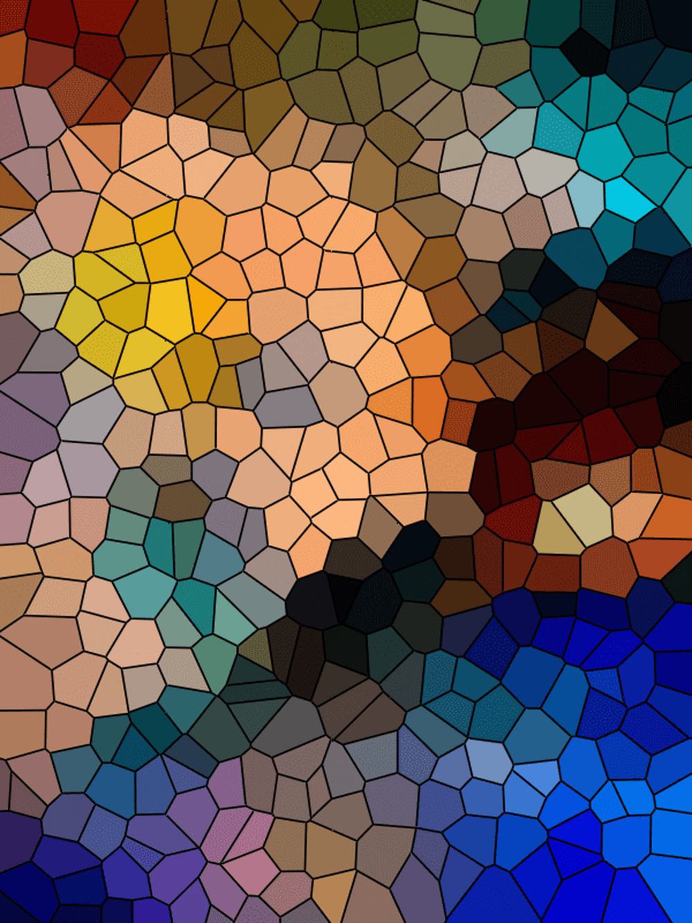 Abstract Mosaic by Alex King