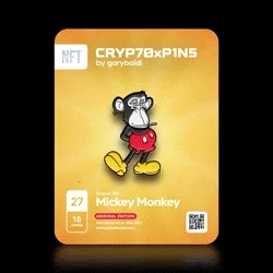 CRYPTOxPINS #27 Mickey Monkey
