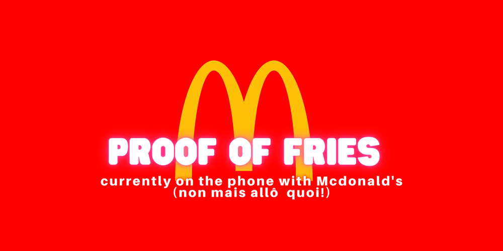 JessyJeanne LOVES Fries.