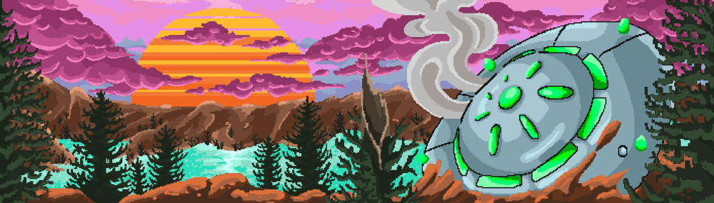 Pixel Aliens by Serpentipity