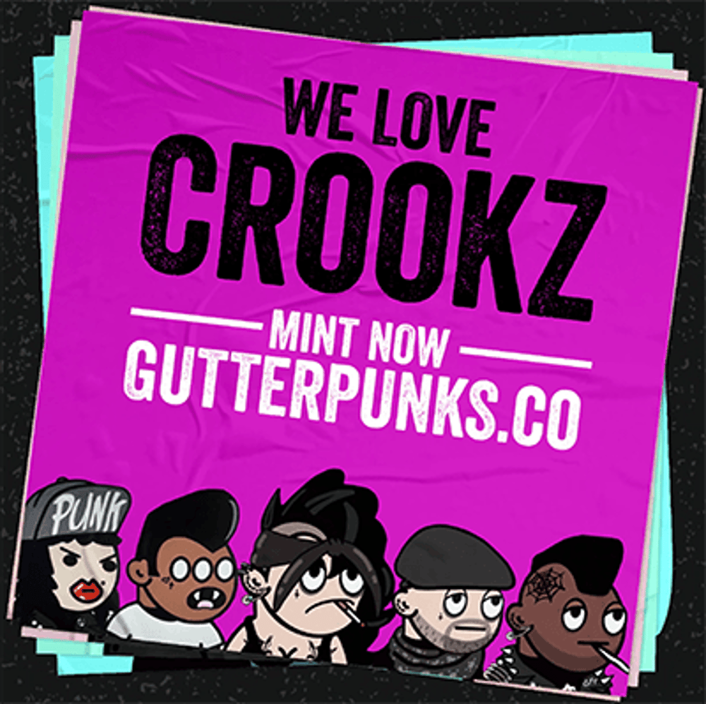 Gutter Punks Flyer - Crookz