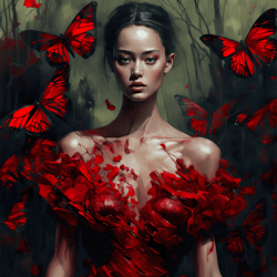 Red Butterflies V2