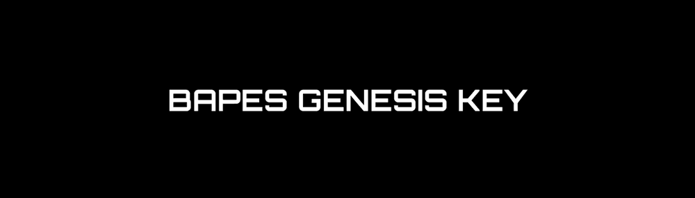 Bapes Genesis Key Gold