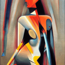 FEMALE MATRIX by Giacomo Balla