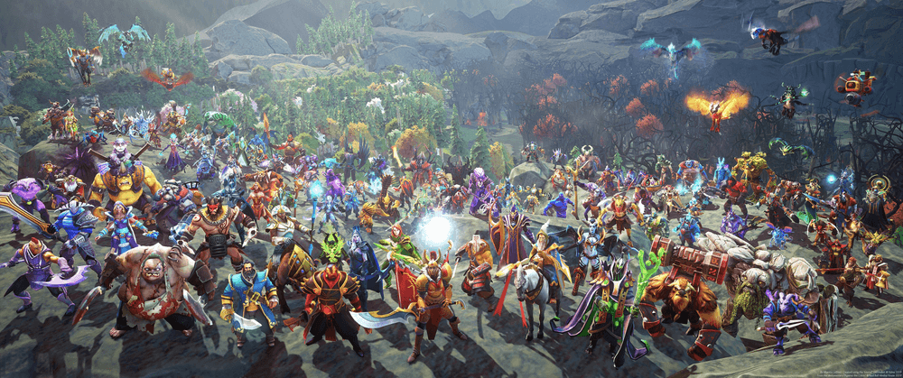 The Dota Heroes Artwork Origin