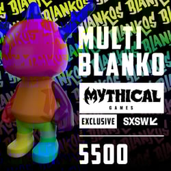Blankos Redeemable SXSW Cards
