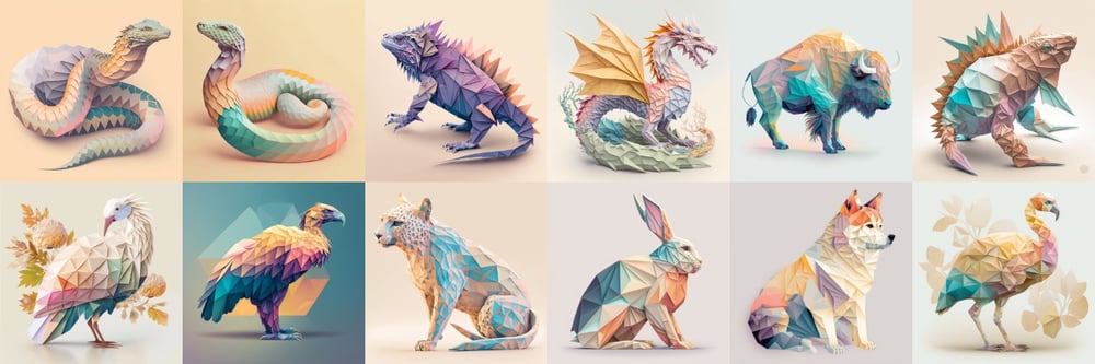 Elegant Origamis by MILAN