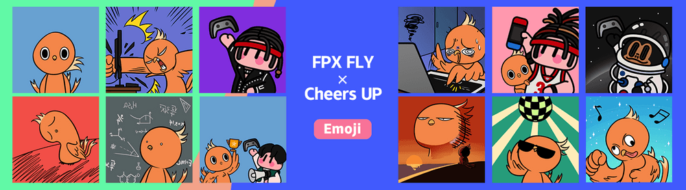 FPX FLY x Cheers UP Emoji