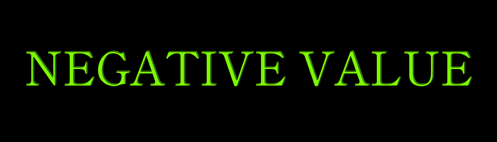 Negative Value Certificates
