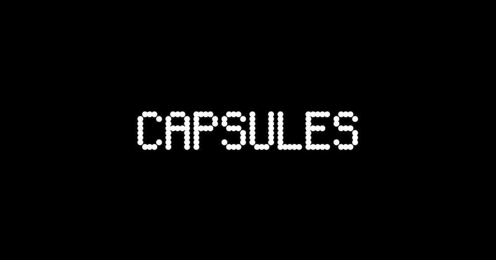 Capsules Typeface NFTs