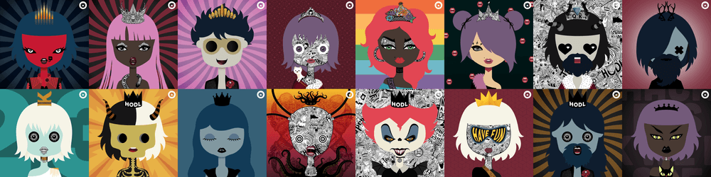 Queens+Kings by Hackatao
