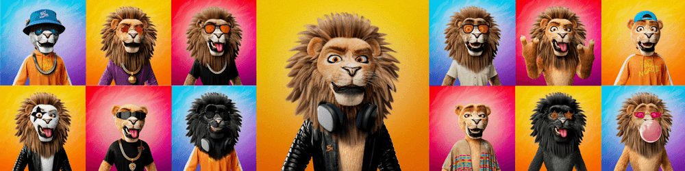 Puffy Lions by Tecate Pal Norte
