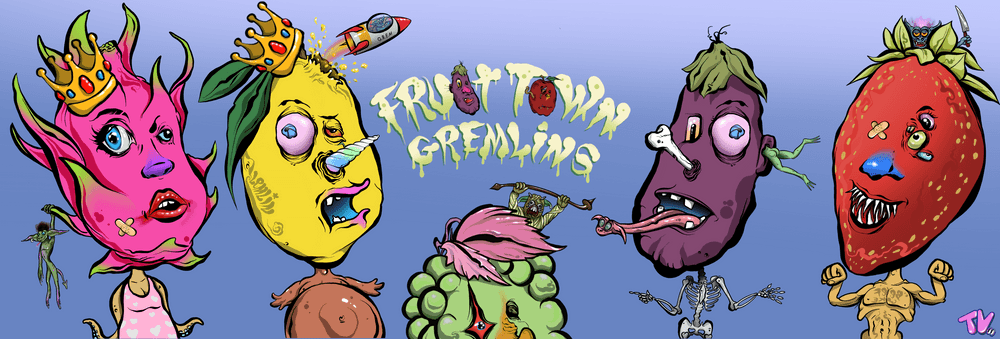 ToonVerse Studios Fruit Town Gremlins