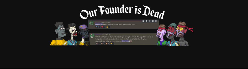 Our Founder Is Dead
