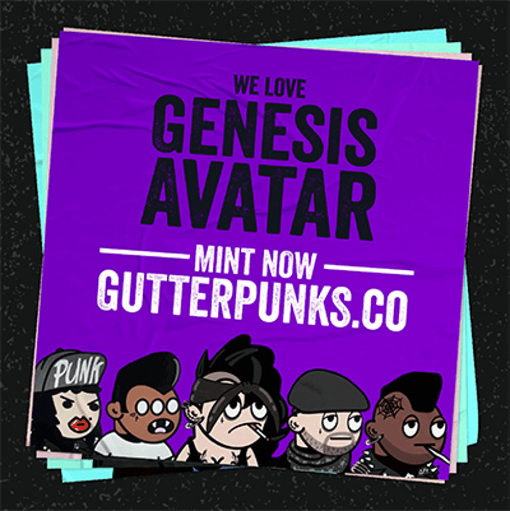Gutter Punks Flyer - NFT Worlds Avatars