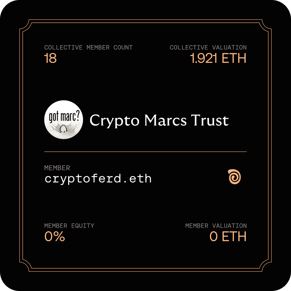 Membership Card for Crypto Marcs Trust