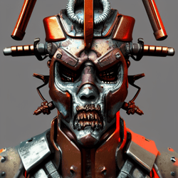 Futuristic Zombie Samurai