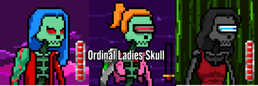 Ordinal Ladies Skull